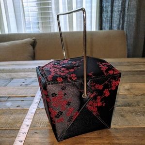 Chinese "Take out box" style brocade handbag
